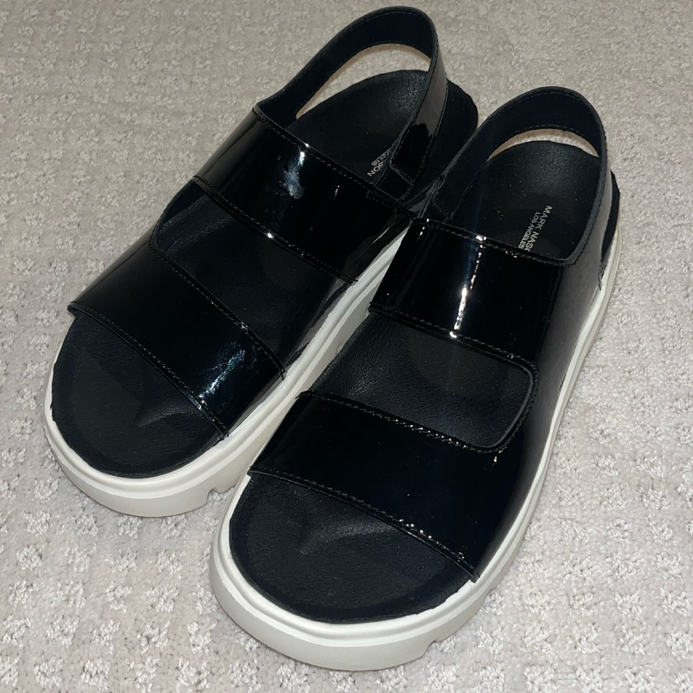 Mark Nason Black Sandal Size 7